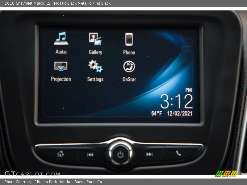 Mosaic Black Metallic / Jet Black 2018 Chevrolet Malibu LS