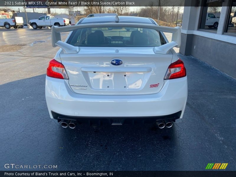 Crystal White Pearl / Black Ultra Suede/Carbon Black 2021 Subaru WRX STI