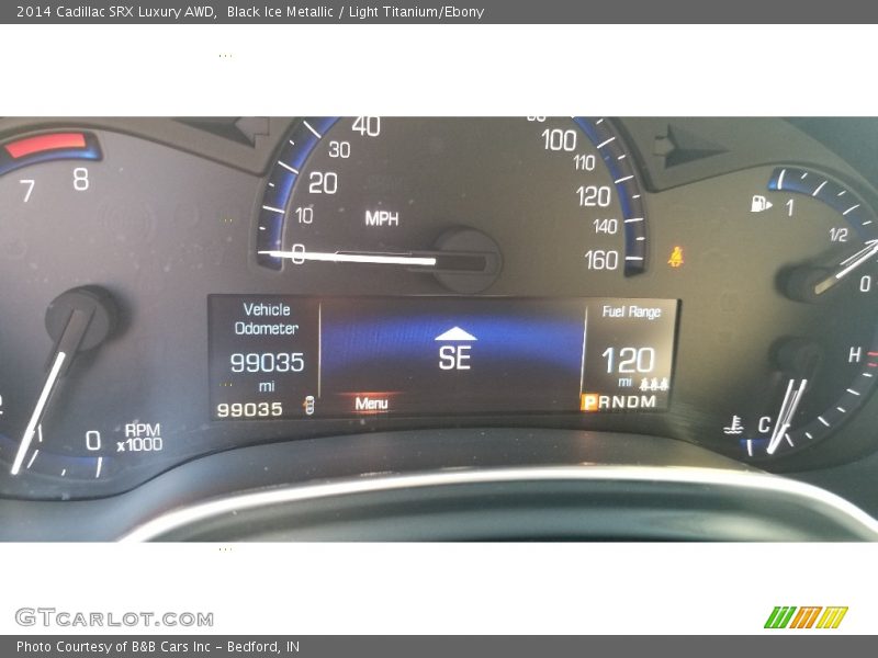 Black Ice Metallic / Light Titanium/Ebony 2014 Cadillac SRX Luxury AWD