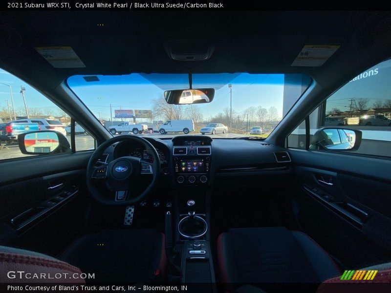 Crystal White Pearl / Black Ultra Suede/Carbon Black 2021 Subaru WRX STI