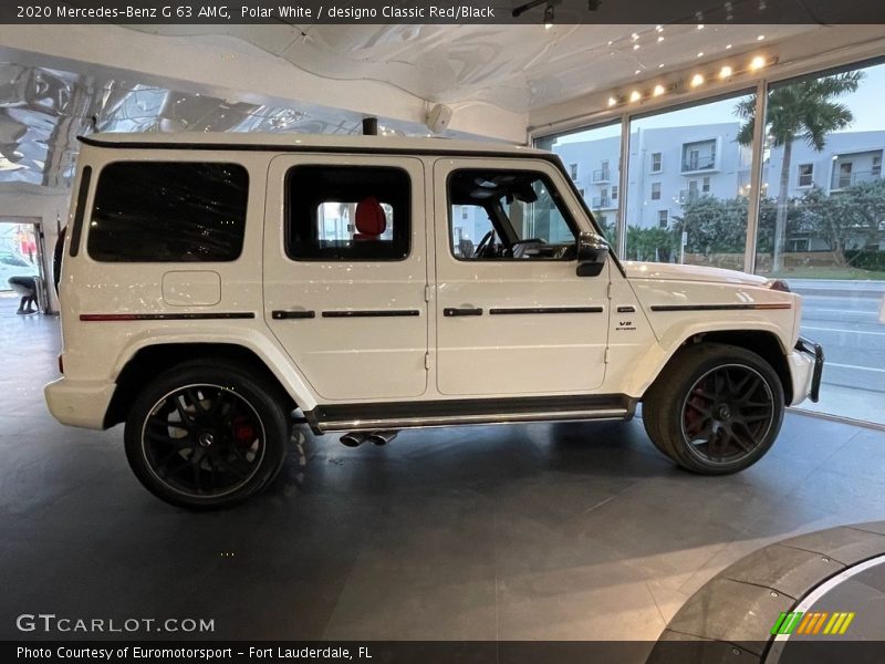 Polar White / designo Classic Red/Black 2020 Mercedes-Benz G 63 AMG