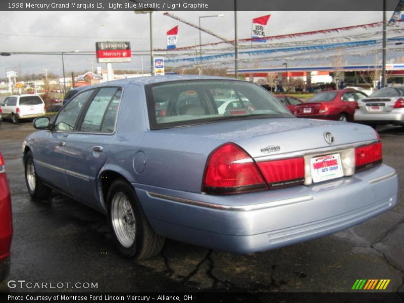 Light Blue Metallic / Light Graphite 1998 Mercury Grand Marquis LS