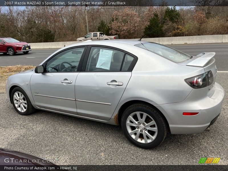 Sunlight Silver Metallic / Gray/Black 2007 Mazda MAZDA3 s Sport Sedan