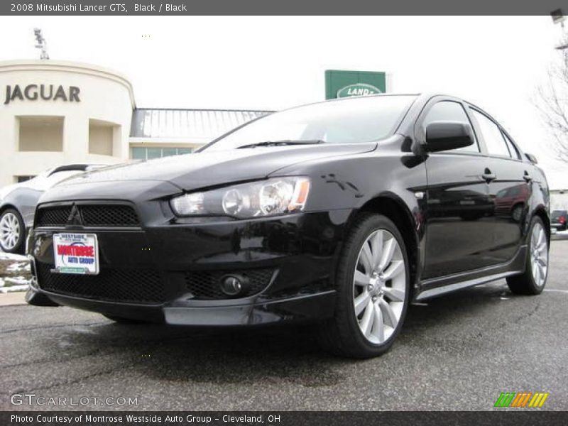 Black / Black 2008 Mitsubishi Lancer GTS