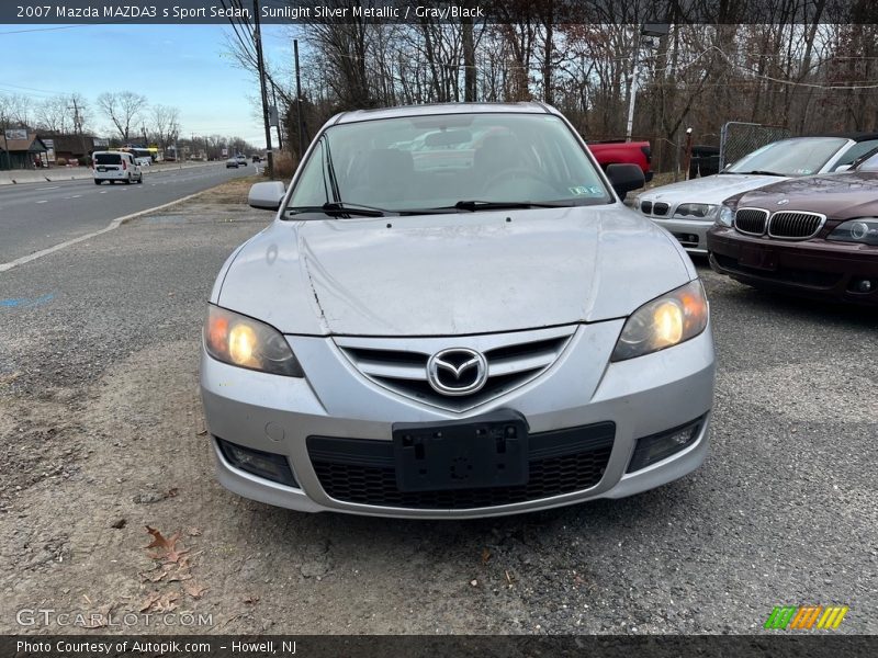 Sunlight Silver Metallic / Gray/Black 2007 Mazda MAZDA3 s Sport Sedan