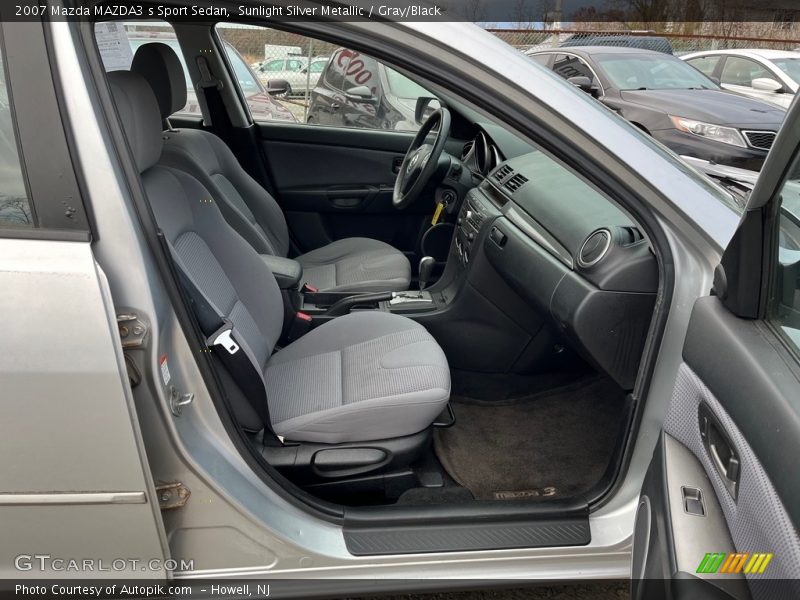 Sunlight Silver Metallic / Gray/Black 2007 Mazda MAZDA3 s Sport Sedan