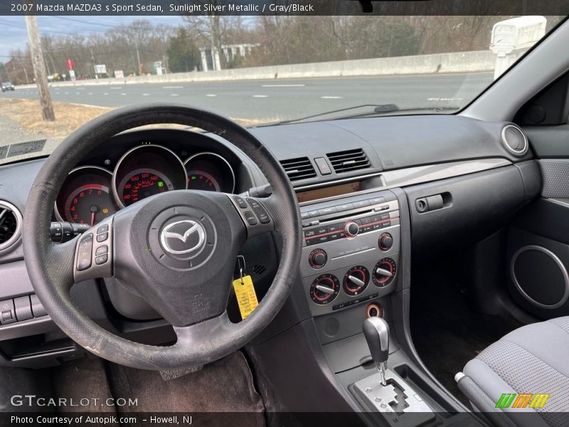 Sunlight Silver Metallic / Gray/Black 2007 Mazda MAZDA3 s Sport Sedan