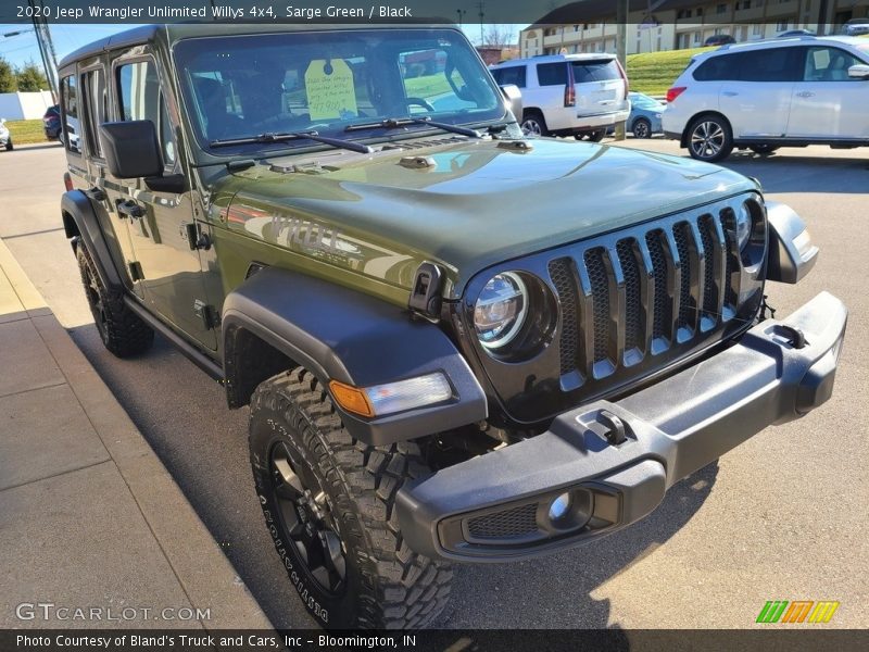 Sarge Green / Black 2020 Jeep Wrangler Unlimited Willys 4x4