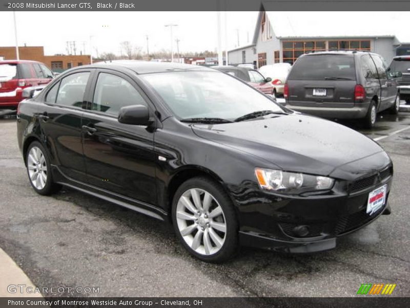 Black / Black 2008 Mitsubishi Lancer GTS