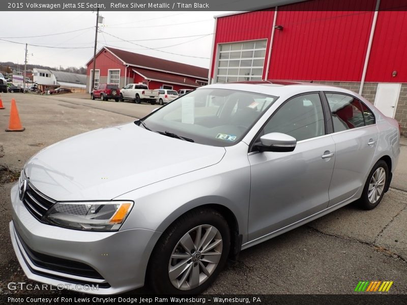 Reflex Silver Metallic / Titan Black 2015 Volkswagen Jetta SE Sedan