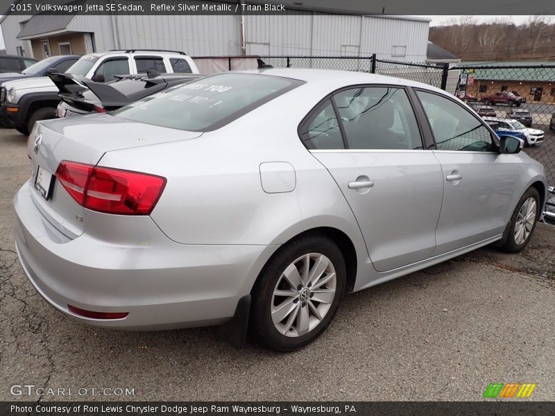 Reflex Silver Metallic / Titan Black 2015 Volkswagen Jetta SE Sedan