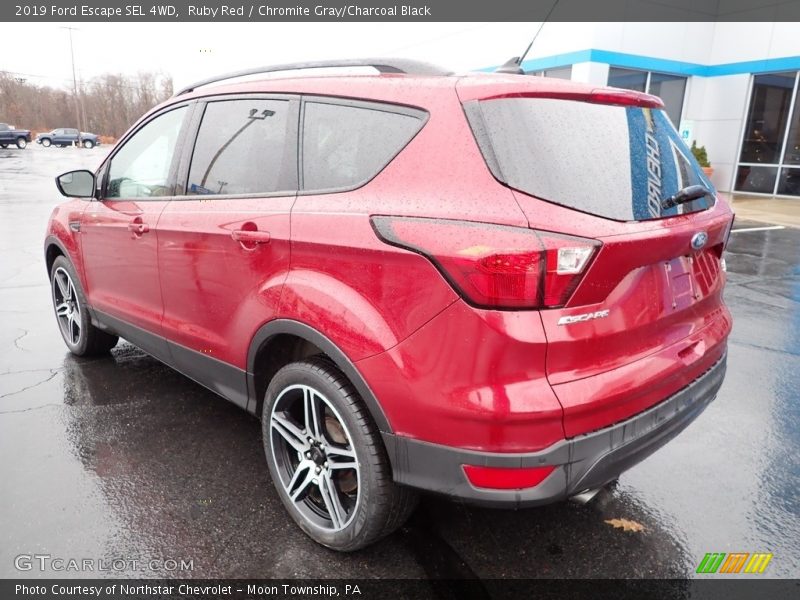 Ruby Red / Chromite Gray/Charcoal Black 2019 Ford Escape SEL 4WD