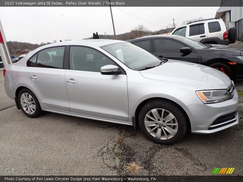 Reflex Silver Metallic / Titan Black 2015 Volkswagen Jetta SE Sedan