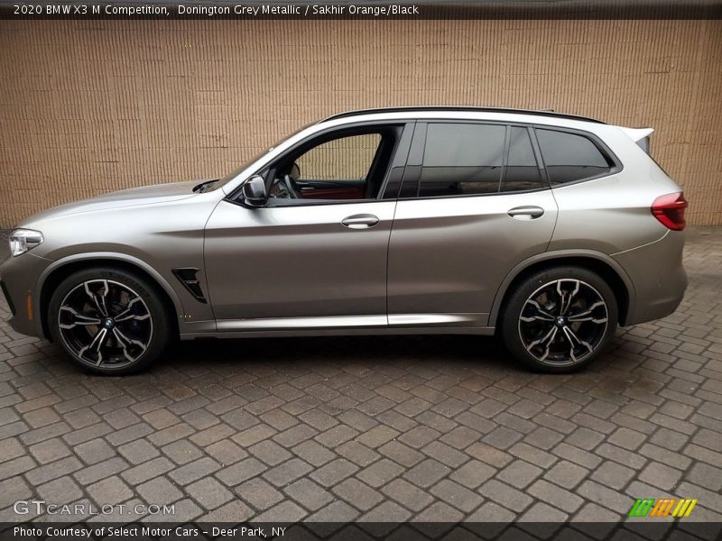 Donington Grey Metallic / Sakhir Orange/Black 2020 BMW X3 M Competition