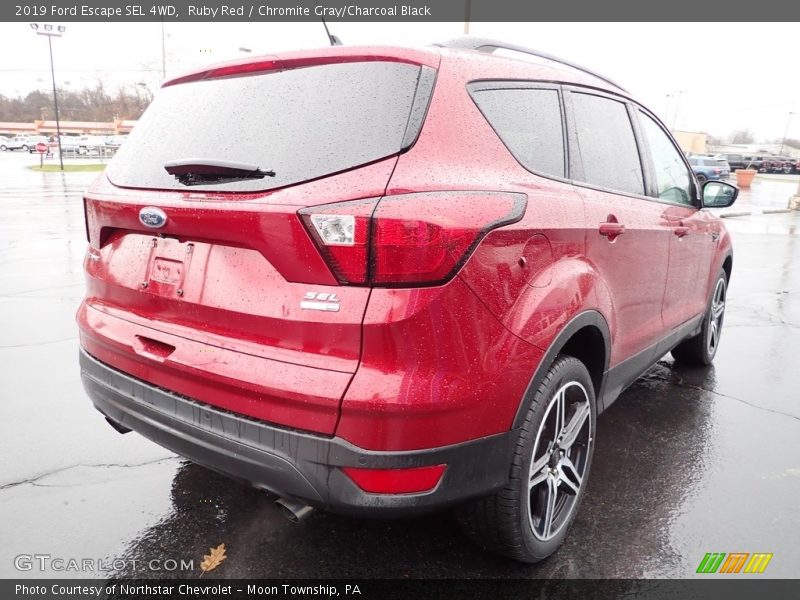 Ruby Red / Chromite Gray/Charcoal Black 2019 Ford Escape SEL 4WD