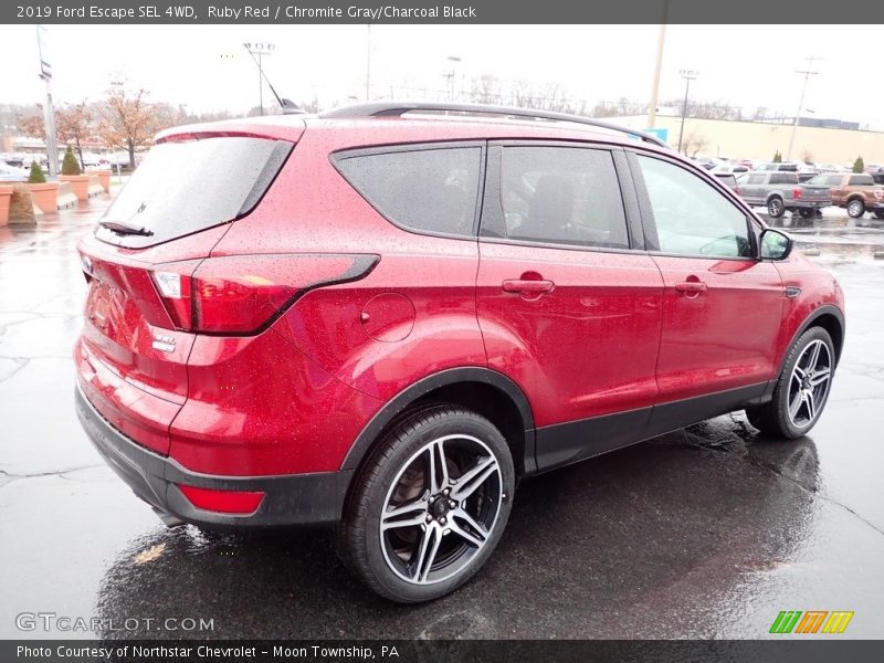 Ruby Red / Chromite Gray/Charcoal Black 2019 Ford Escape SEL 4WD