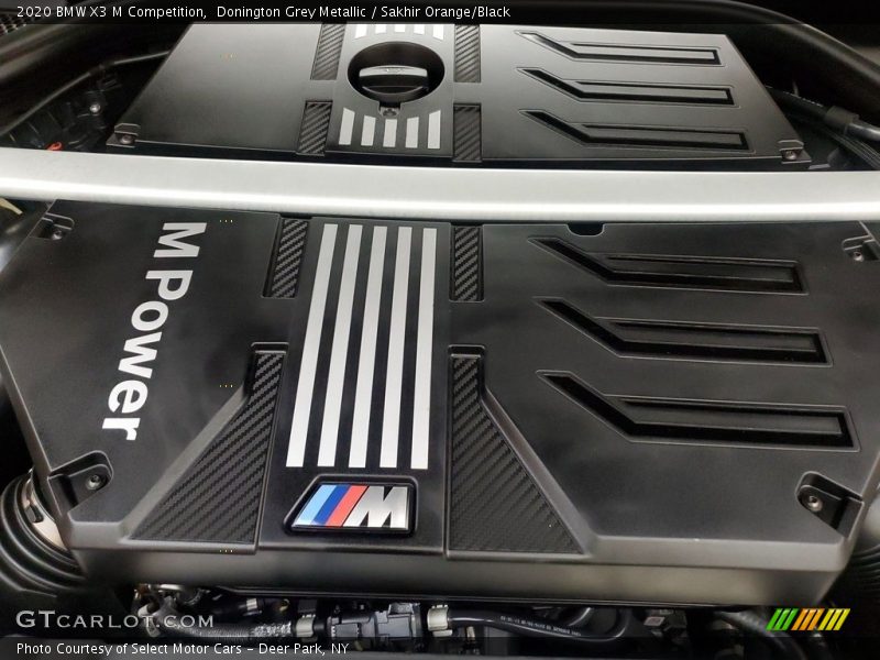 Donington Grey Metallic / Sakhir Orange/Black 2020 BMW X3 M Competition