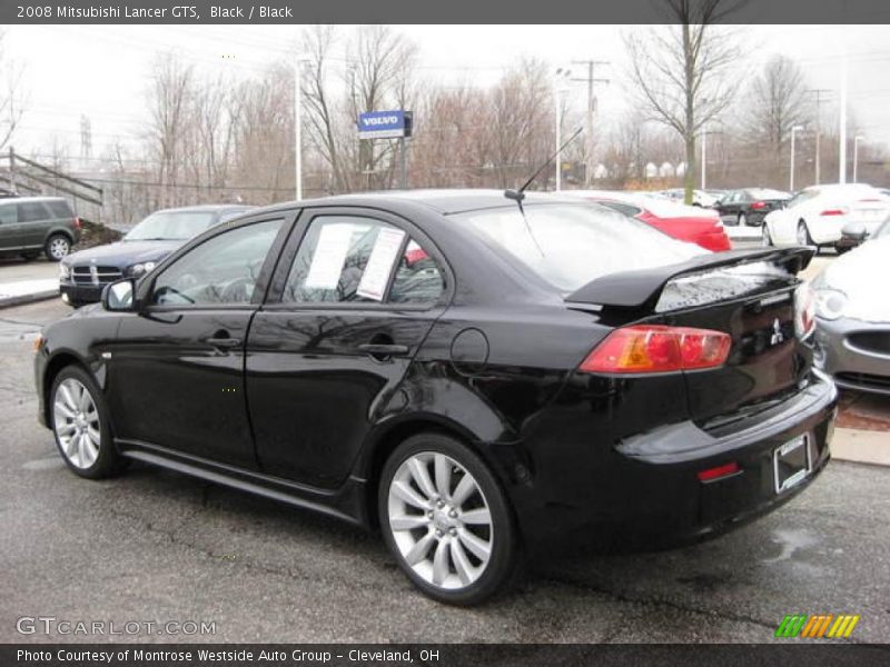 Black / Black 2008 Mitsubishi Lancer GTS