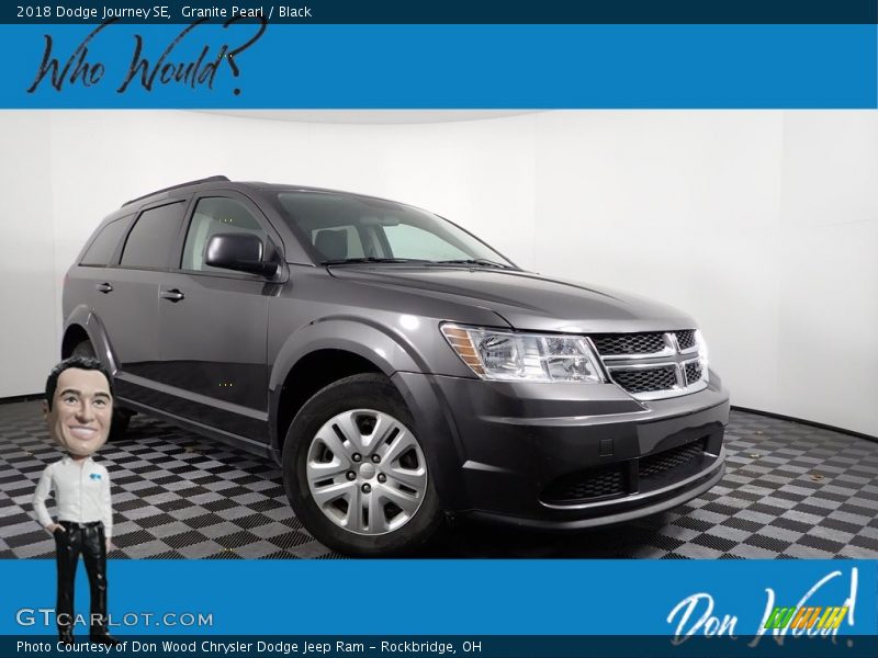 Granite Pearl / Black 2018 Dodge Journey SE