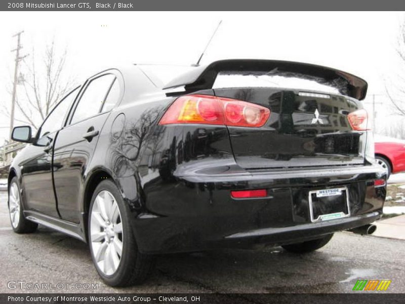 Black / Black 2008 Mitsubishi Lancer GTS
