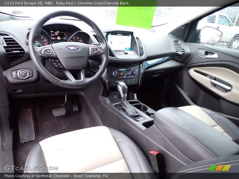 Ruby Red / Chromite Gray/Charcoal Black 2019 Ford Escape SEL 4WD