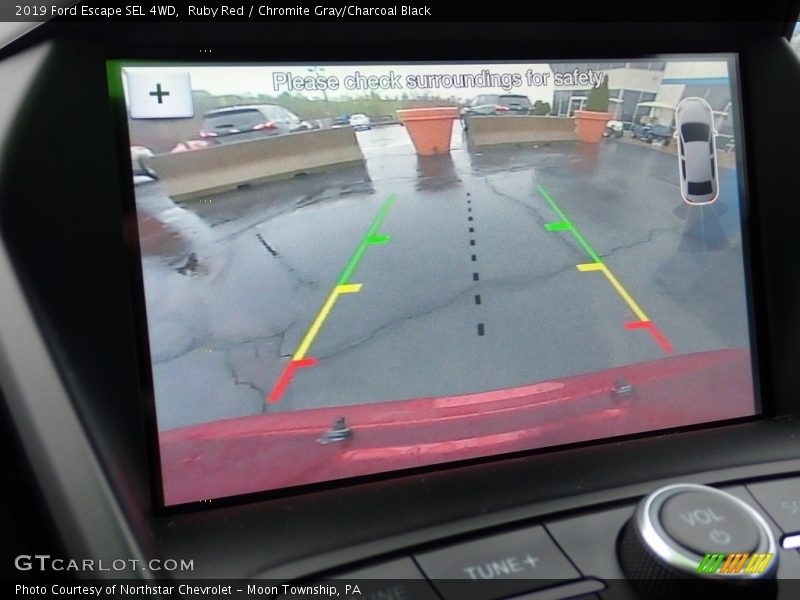 Ruby Red / Chromite Gray/Charcoal Black 2019 Ford Escape SEL 4WD