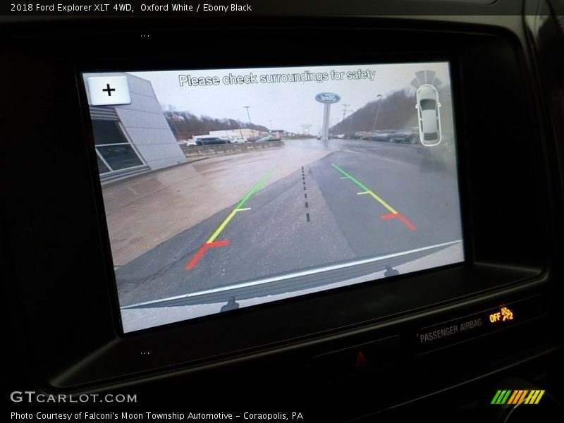 Oxford White / Ebony Black 2018 Ford Explorer XLT 4WD