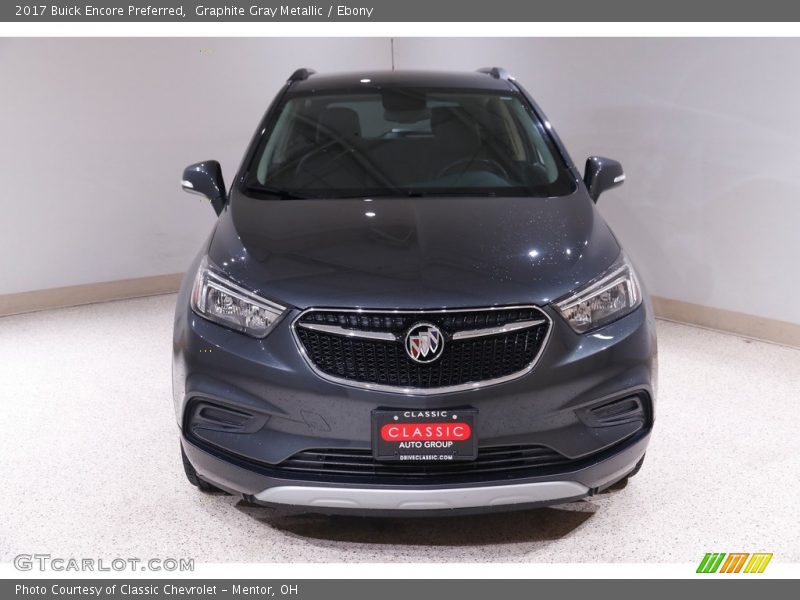 Graphite Gray Metallic / Ebony 2017 Buick Encore Preferred