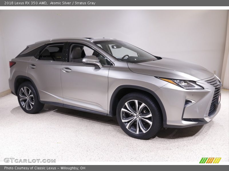 Atomic Silver / Stratus Gray 2018 Lexus RX 350 AWD