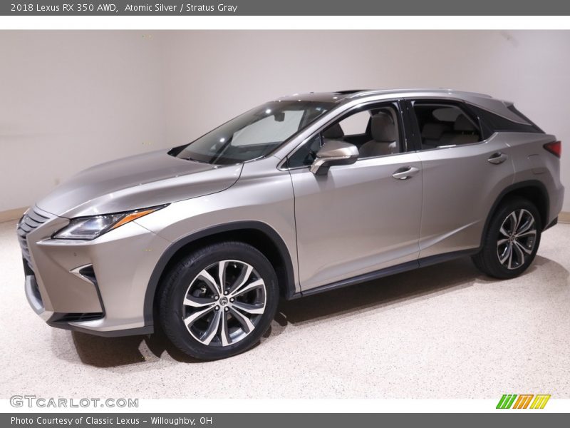 Atomic Silver / Stratus Gray 2018 Lexus RX 350 AWD