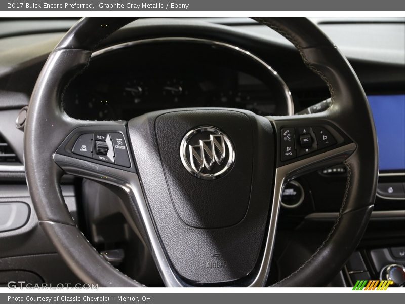 Graphite Gray Metallic / Ebony 2017 Buick Encore Preferred