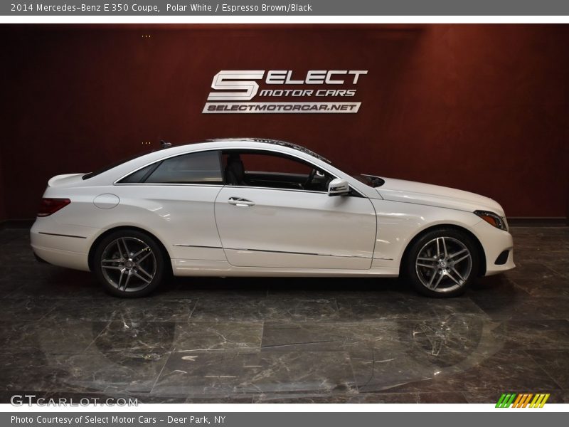 Polar White / Espresso Brown/Black 2014 Mercedes-Benz E 350 Coupe