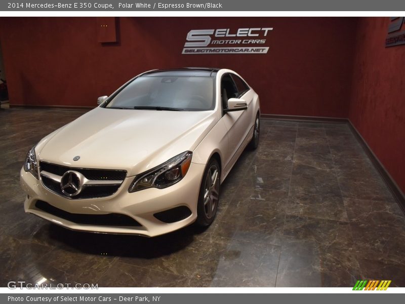 Polar White / Espresso Brown/Black 2014 Mercedes-Benz E 350 Coupe