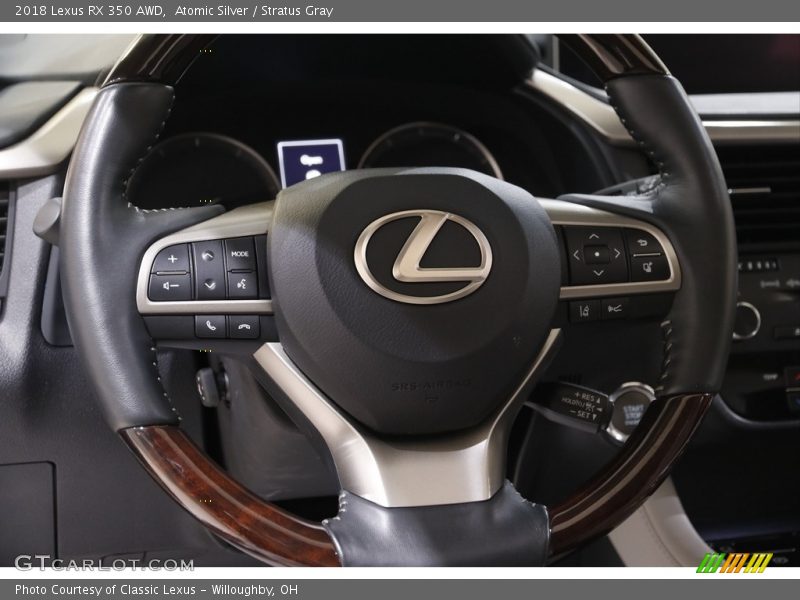 Atomic Silver / Stratus Gray 2018 Lexus RX 350 AWD