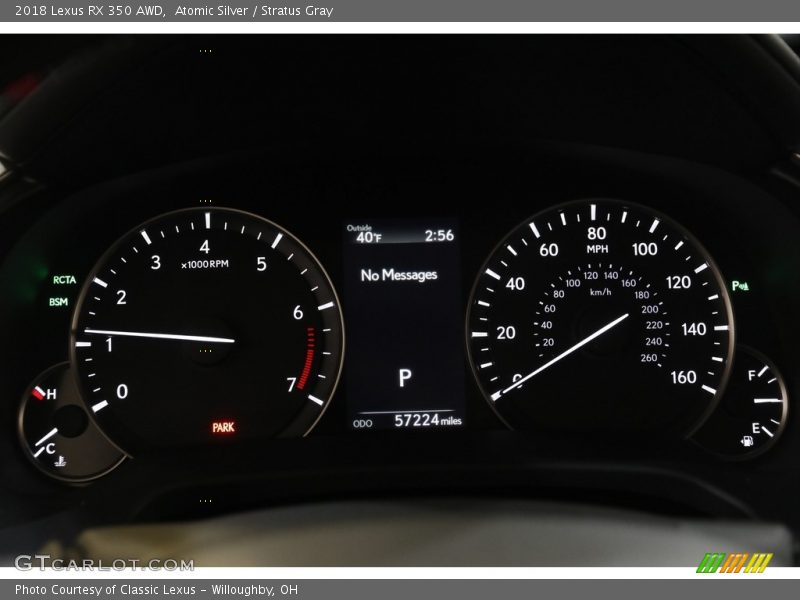 Atomic Silver / Stratus Gray 2018 Lexus RX 350 AWD