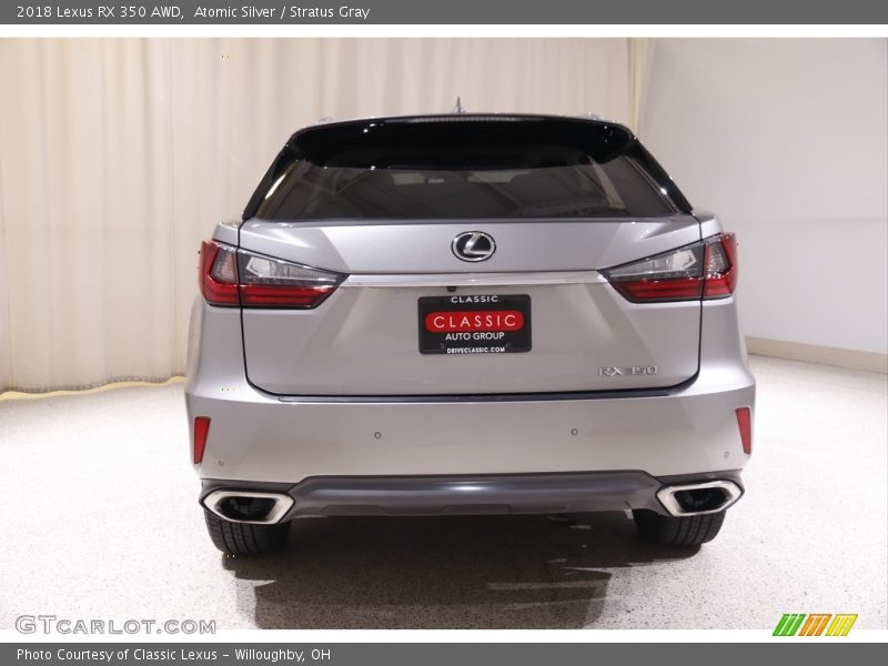 Atomic Silver / Stratus Gray 2018 Lexus RX 350 AWD