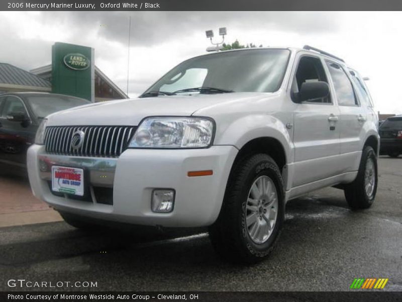Oxford White / Black 2006 Mercury Mariner Luxury