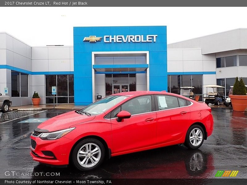 Red Hot / Jet Black 2017 Chevrolet Cruze LT