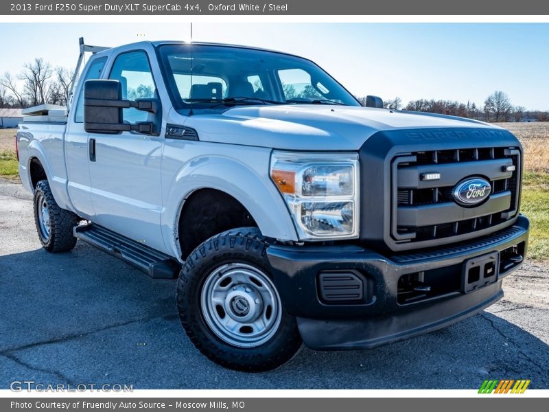 Oxford White / Steel 2013 Ford F250 Super Duty XLT SuperCab 4x4