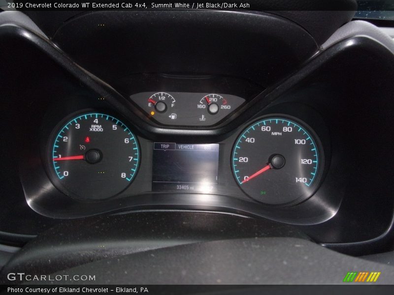 Summit White / Jet Black/Dark Ash 2019 Chevrolet Colorado WT Extended Cab 4x4