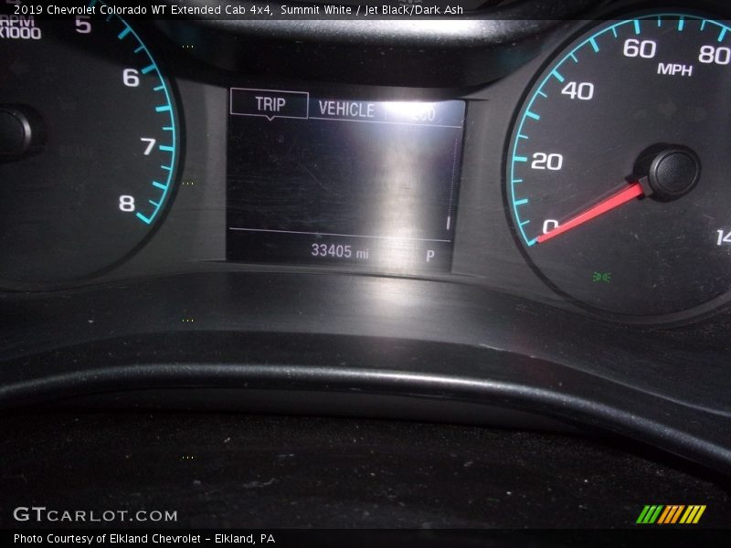 Summit White / Jet Black/Dark Ash 2019 Chevrolet Colorado WT Extended Cab 4x4