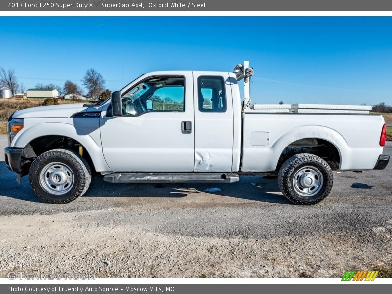 Oxford White / Steel 2013 Ford F250 Super Duty XLT SuperCab 4x4