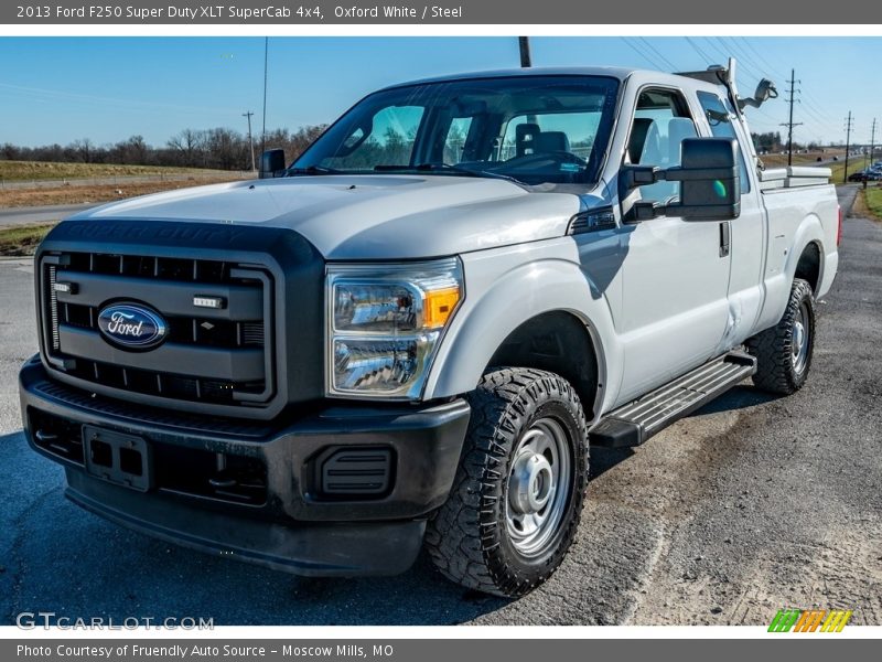 Oxford White / Steel 2013 Ford F250 Super Duty XLT SuperCab 4x4