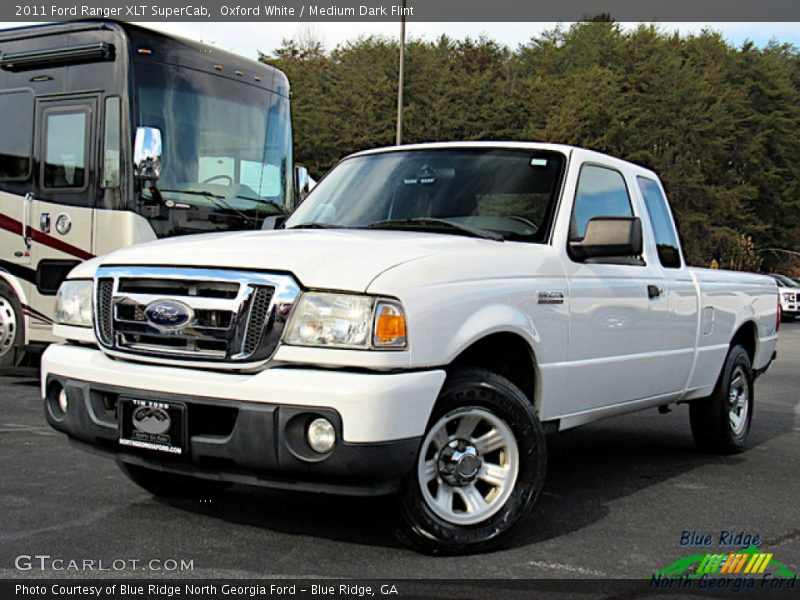 Oxford White / Medium Dark Flint 2011 Ford Ranger XLT SuperCab