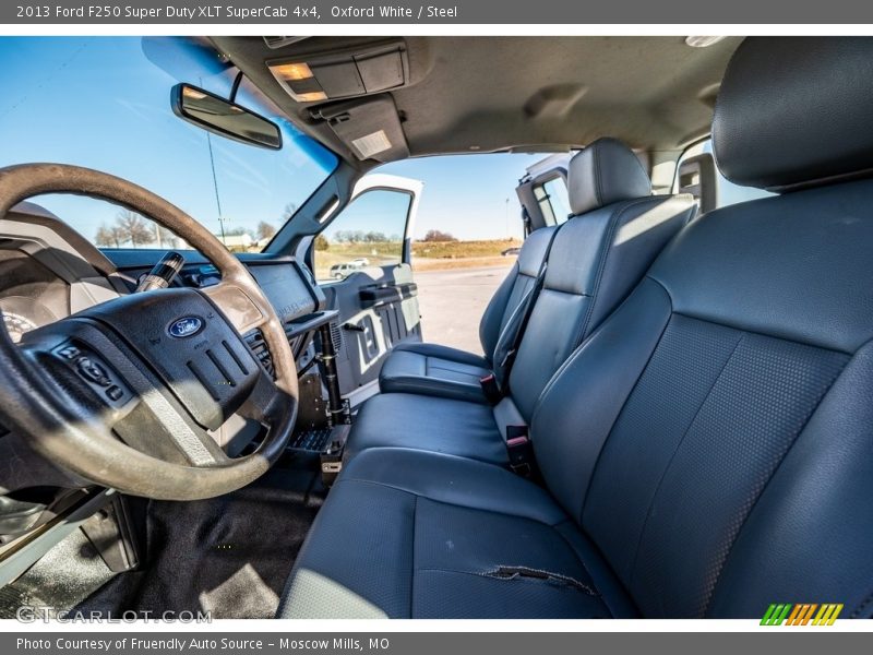 Oxford White / Steel 2013 Ford F250 Super Duty XLT SuperCab 4x4