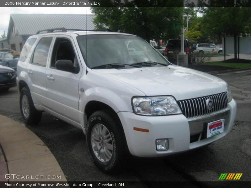 Oxford White / Black 2006 Mercury Mariner Luxury