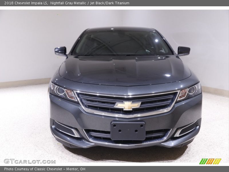 Nightfall Gray Metallic / Jet Black/Dark Titanium 2018 Chevrolet Impala LS