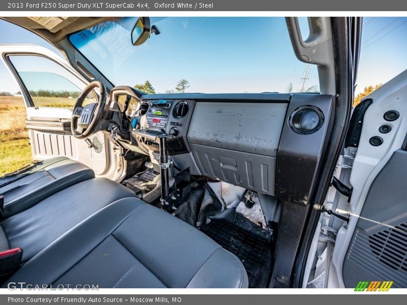 Oxford White / Steel 2013 Ford F250 Super Duty XLT SuperCab 4x4