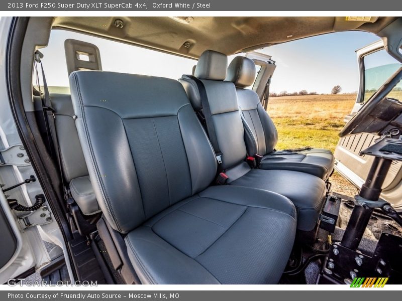 Oxford White / Steel 2013 Ford F250 Super Duty XLT SuperCab 4x4