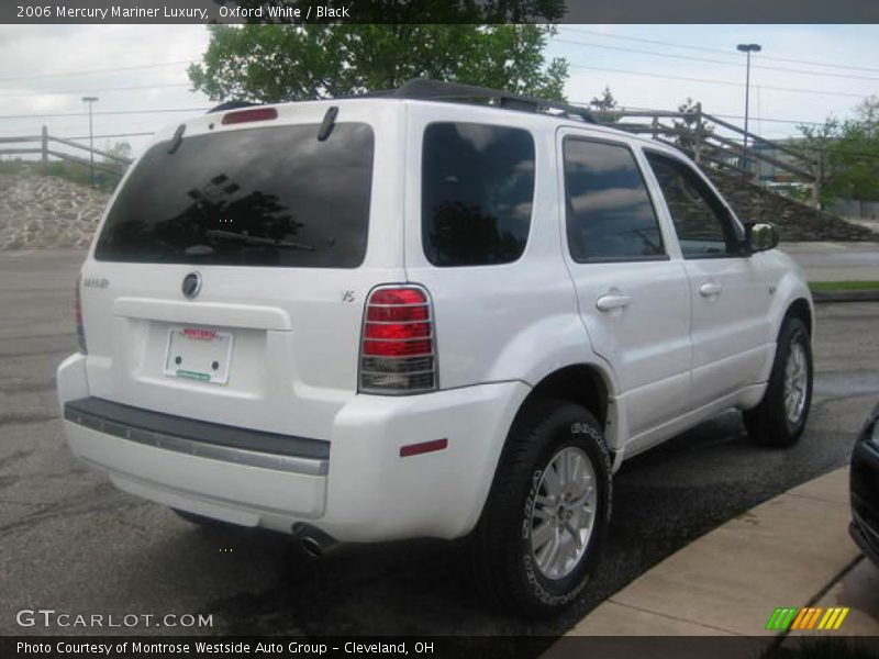 Oxford White / Black 2006 Mercury Mariner Luxury